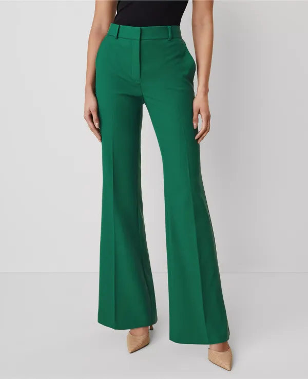 The Flare Trouser Pant in Textured Drape