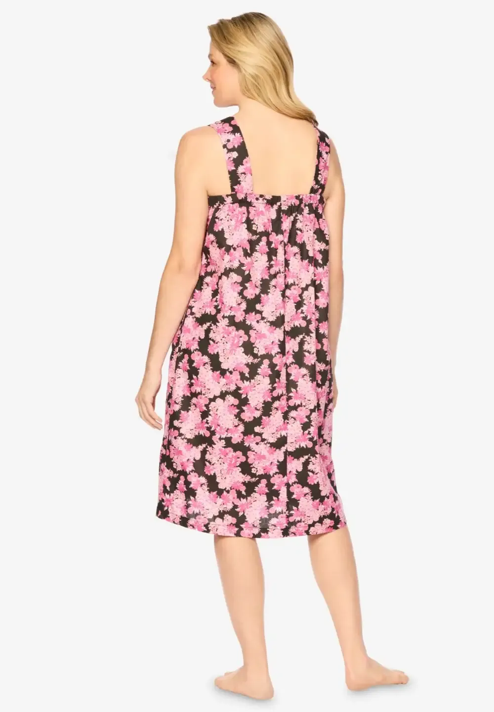 Print Sleeveless Square Neck Lounger