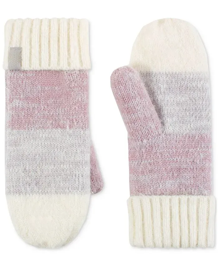 Feather Knit Mittens