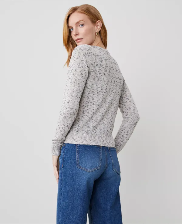 Metallic Marled Ann Cardigan