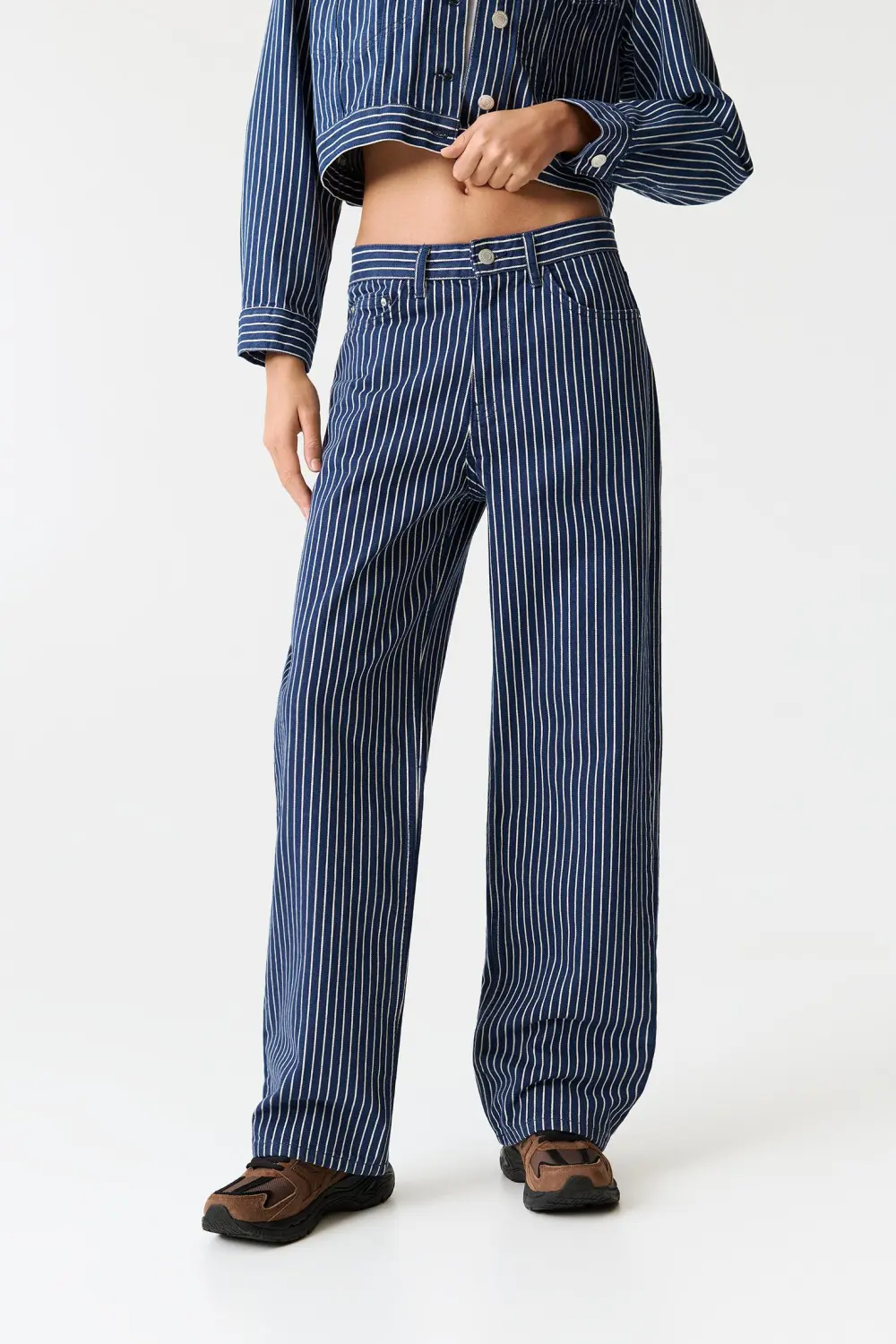 Jeans baggy rayas
