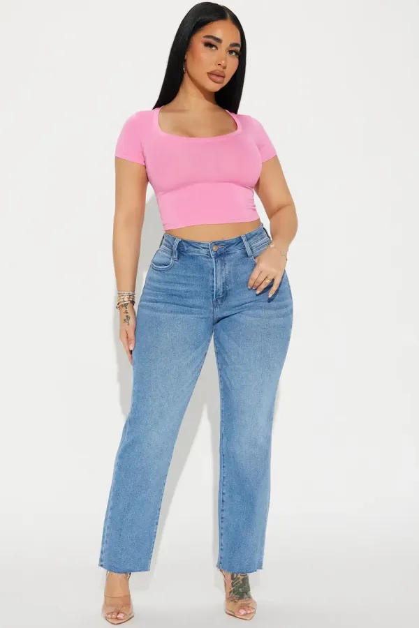 Ally Short Sleeve Tee - Pink