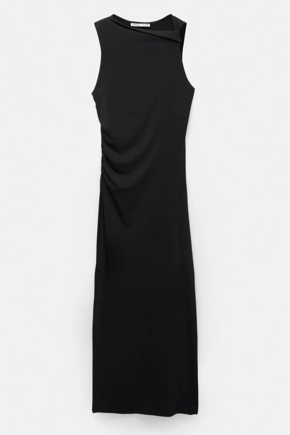 Vestido midi frunces