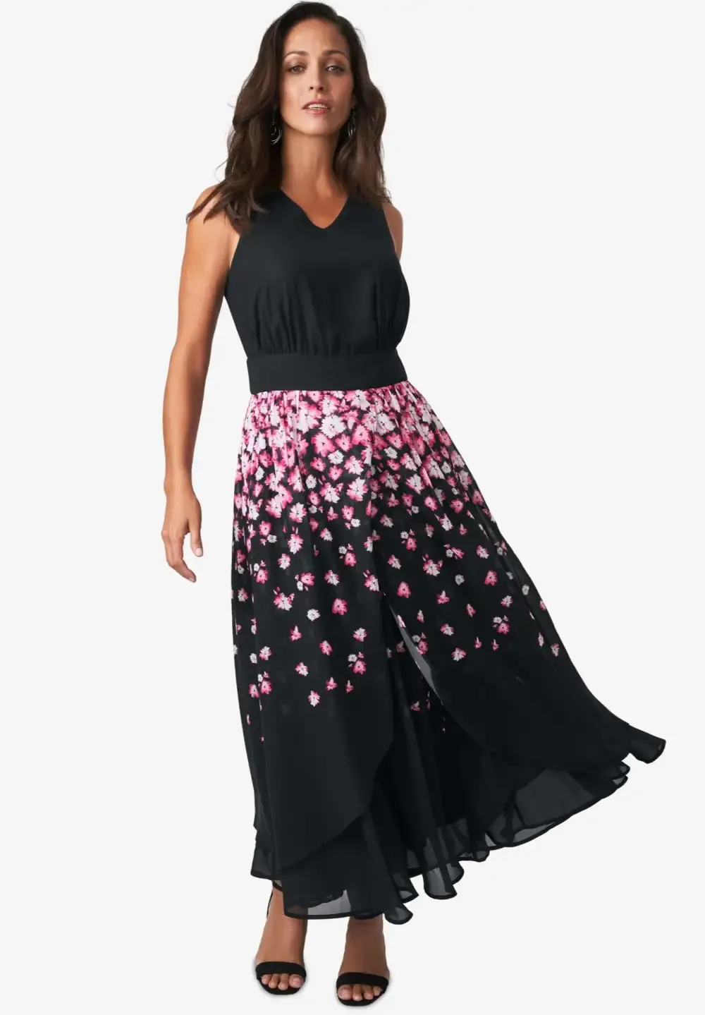 Georgette Flyaway Maxi Dress