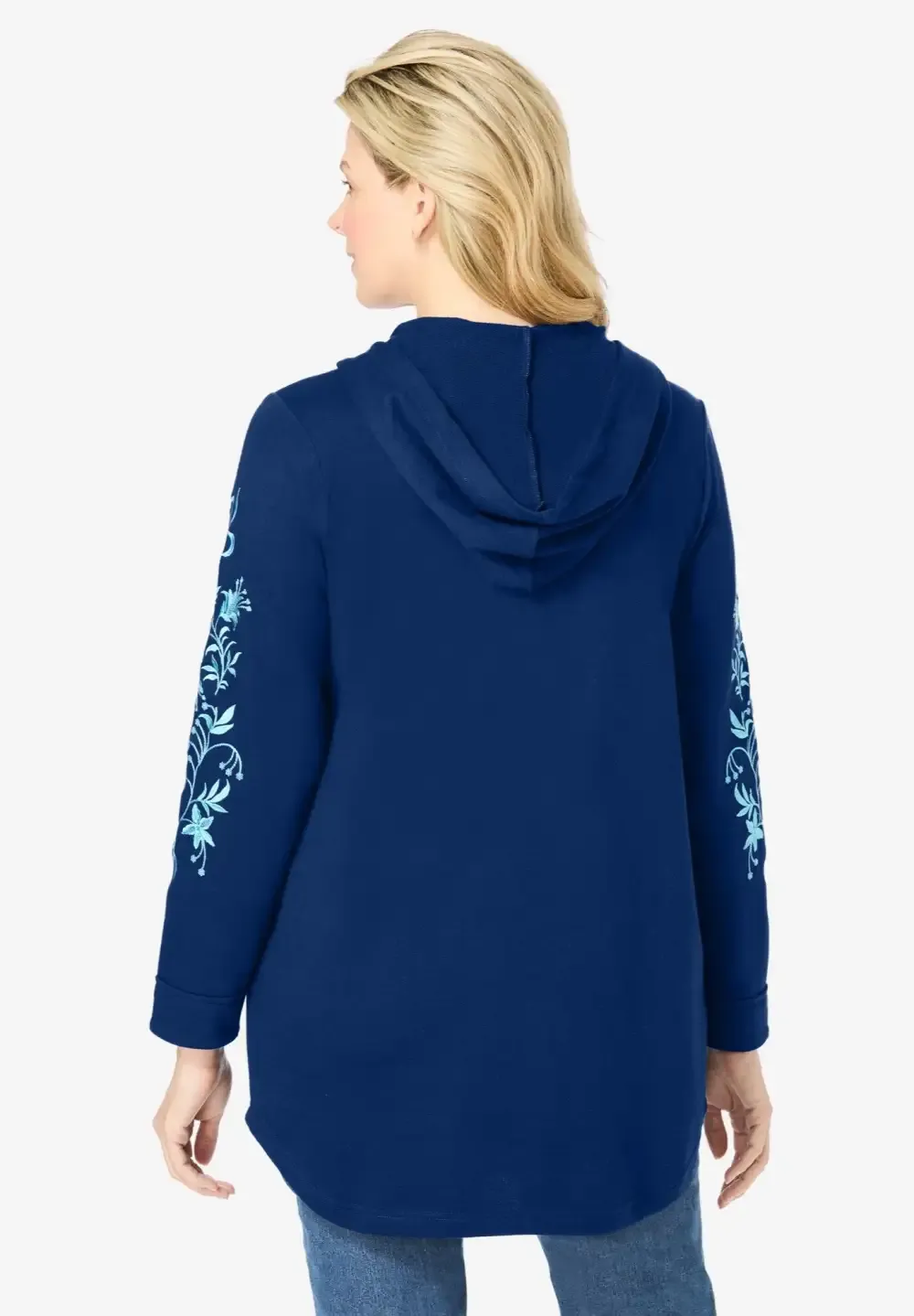 Embroidered Hoodie Sweatshirt