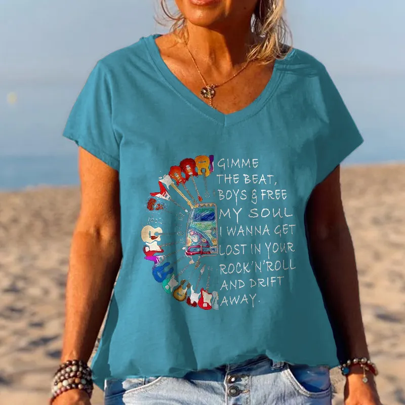 Gimme The Beat Boys &free My Soul Guitars Graphic Tees