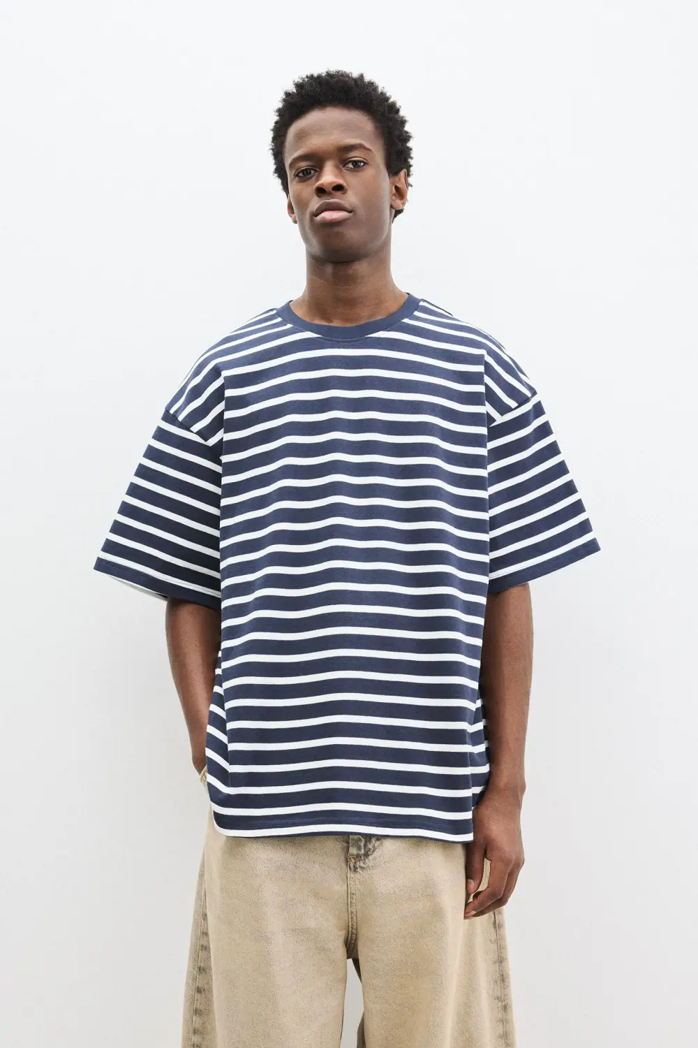 Striped short sleeve T-shirt