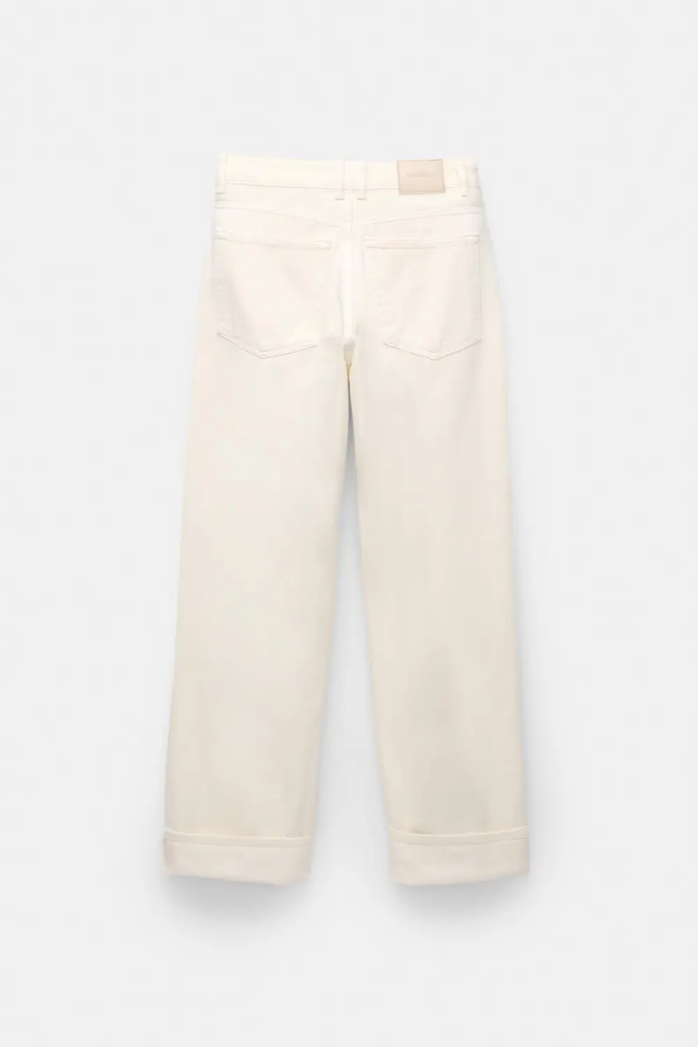 Jeans baggy rectos vuelta bajo