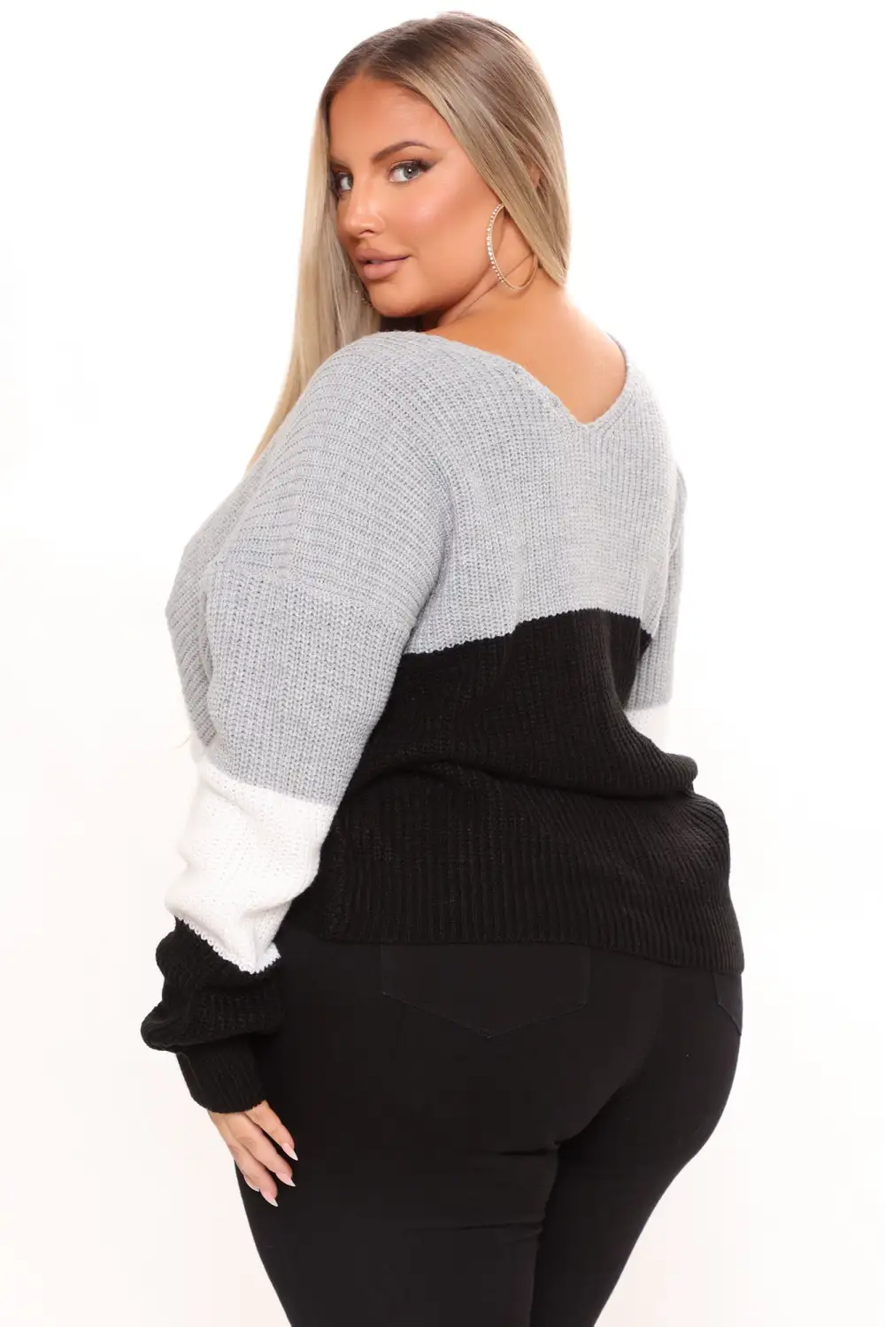 Just A Little Twisted Sweater - Black