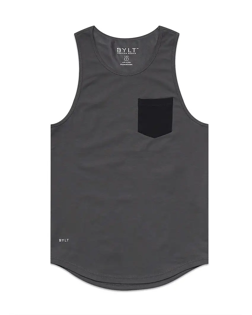 Lux Drop-Cut Pocket Tank