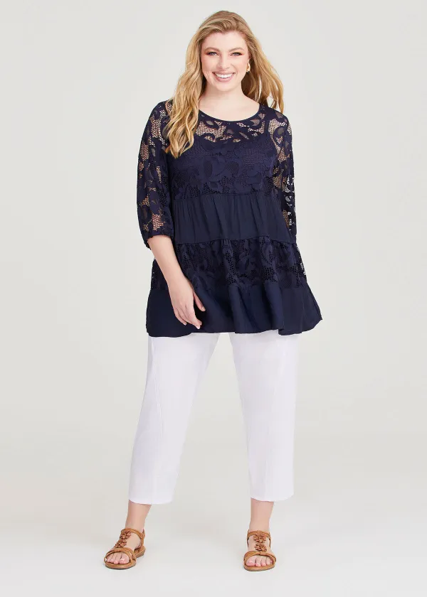 Lace & Luxe Tier Tunic