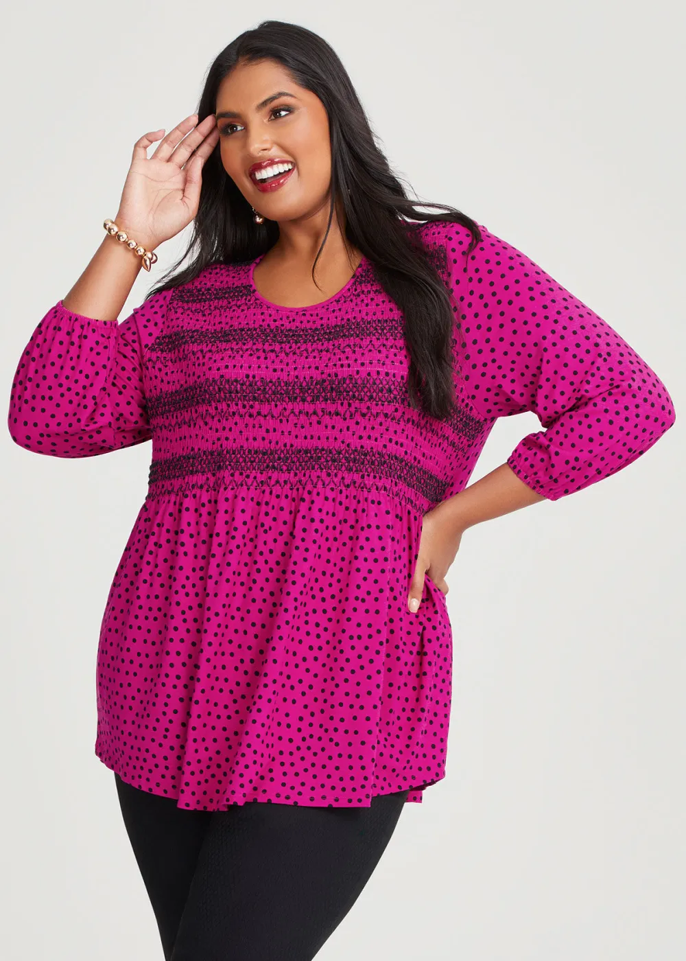 Natural Viva Magenta Top