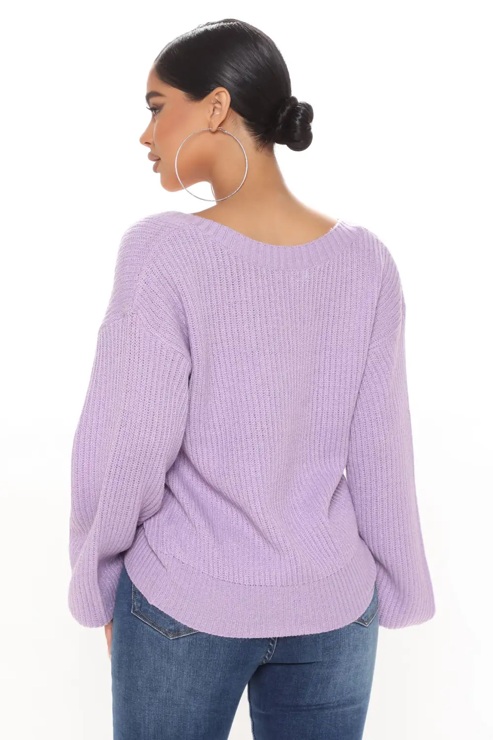 Stop And Stare Sweater - Lavender