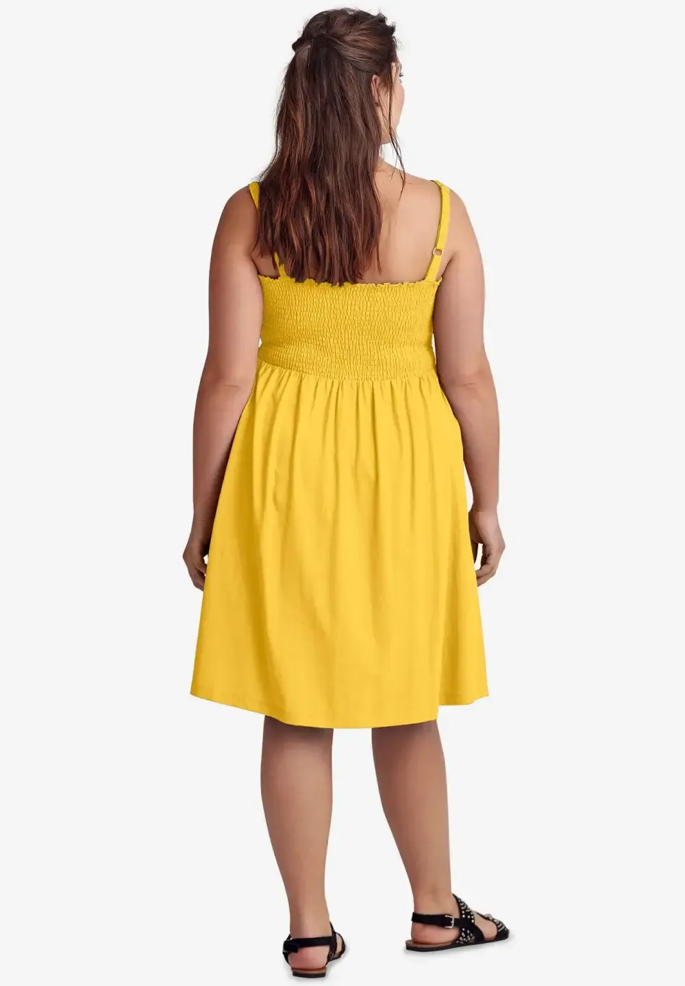 Smocked Bodice Tank Dress