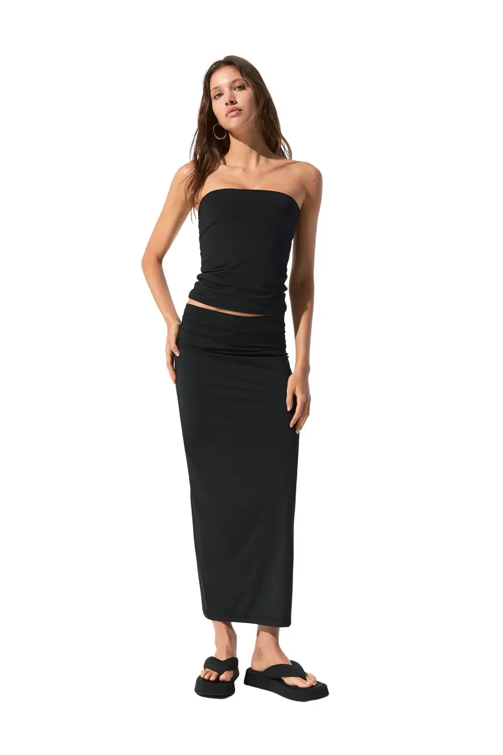 Strapless polyamide top
