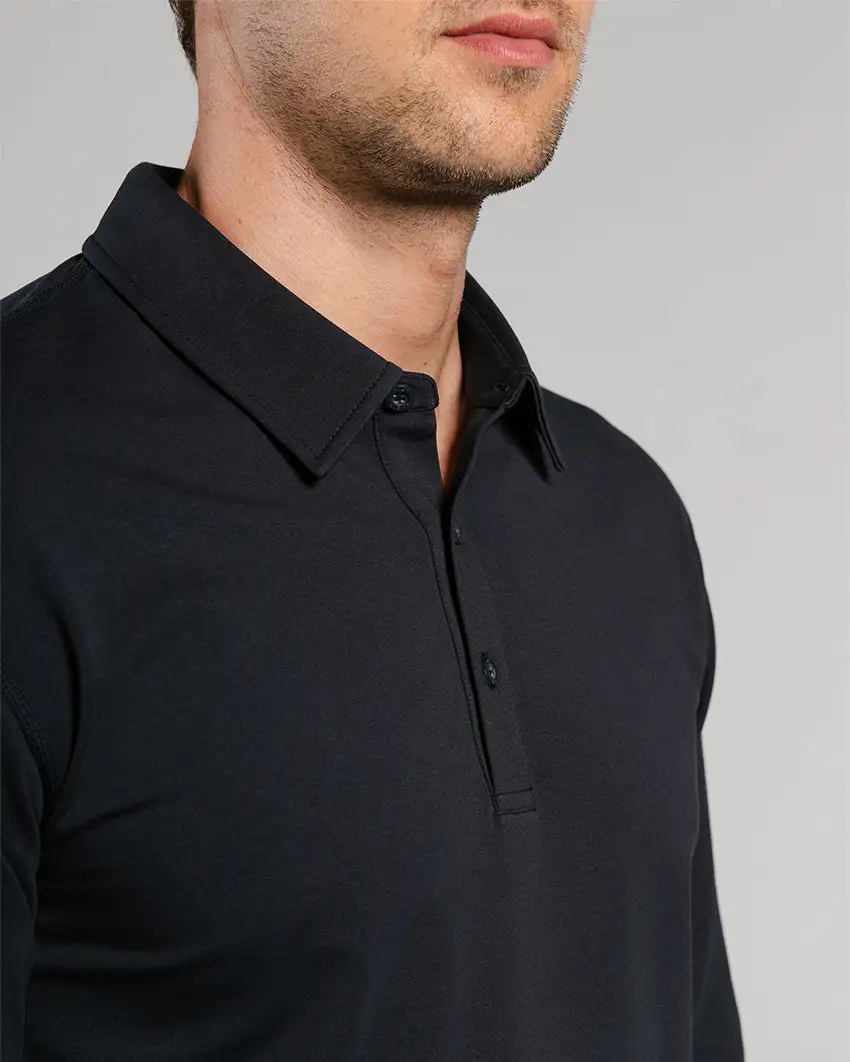 Drop-Cut Long Sleeve: Lux Polo