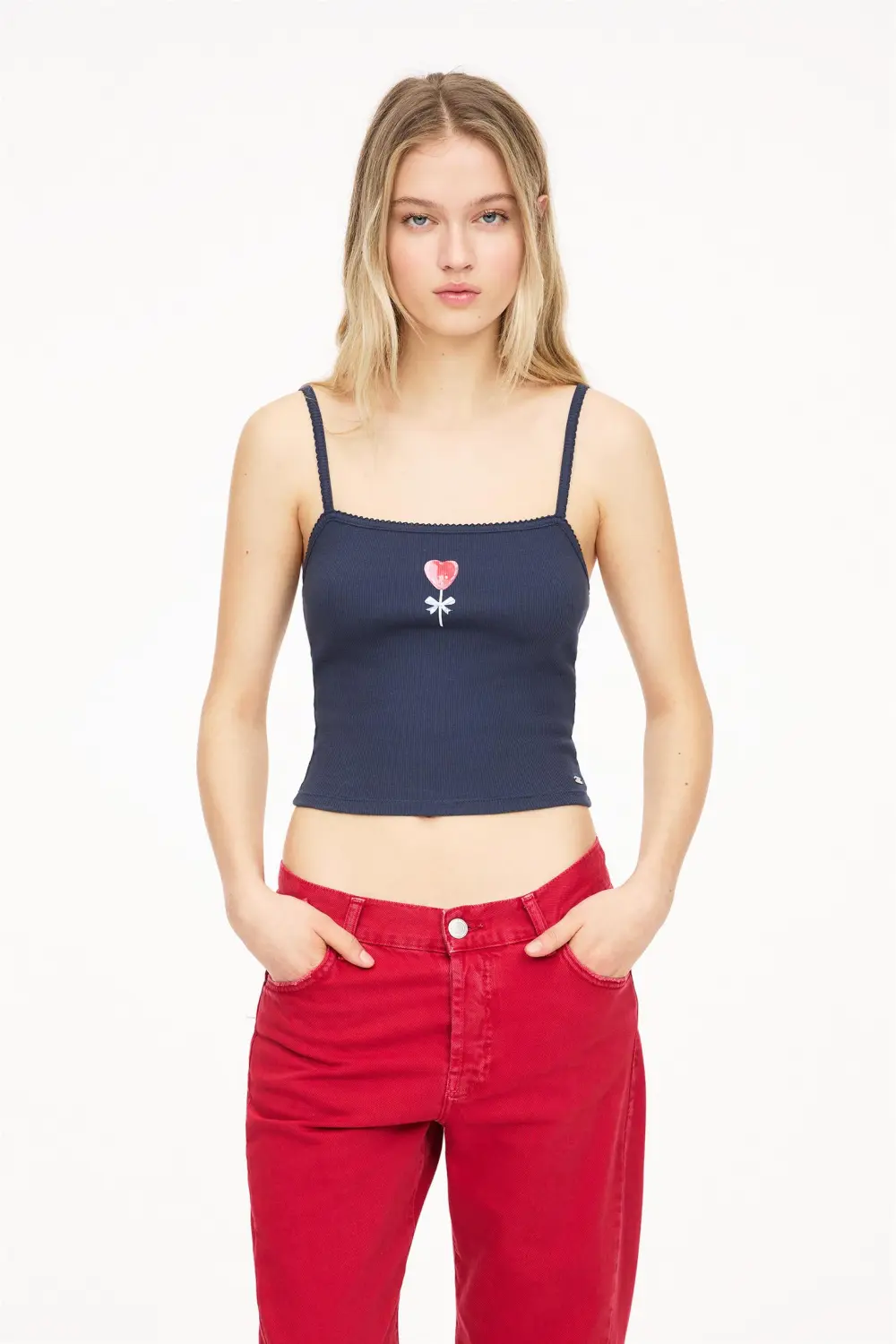 Strappy lollipop top