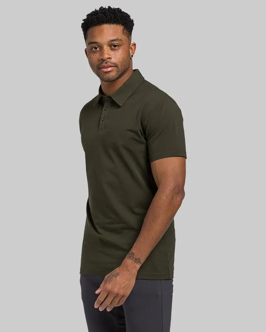 Lux Straight Hem Polo