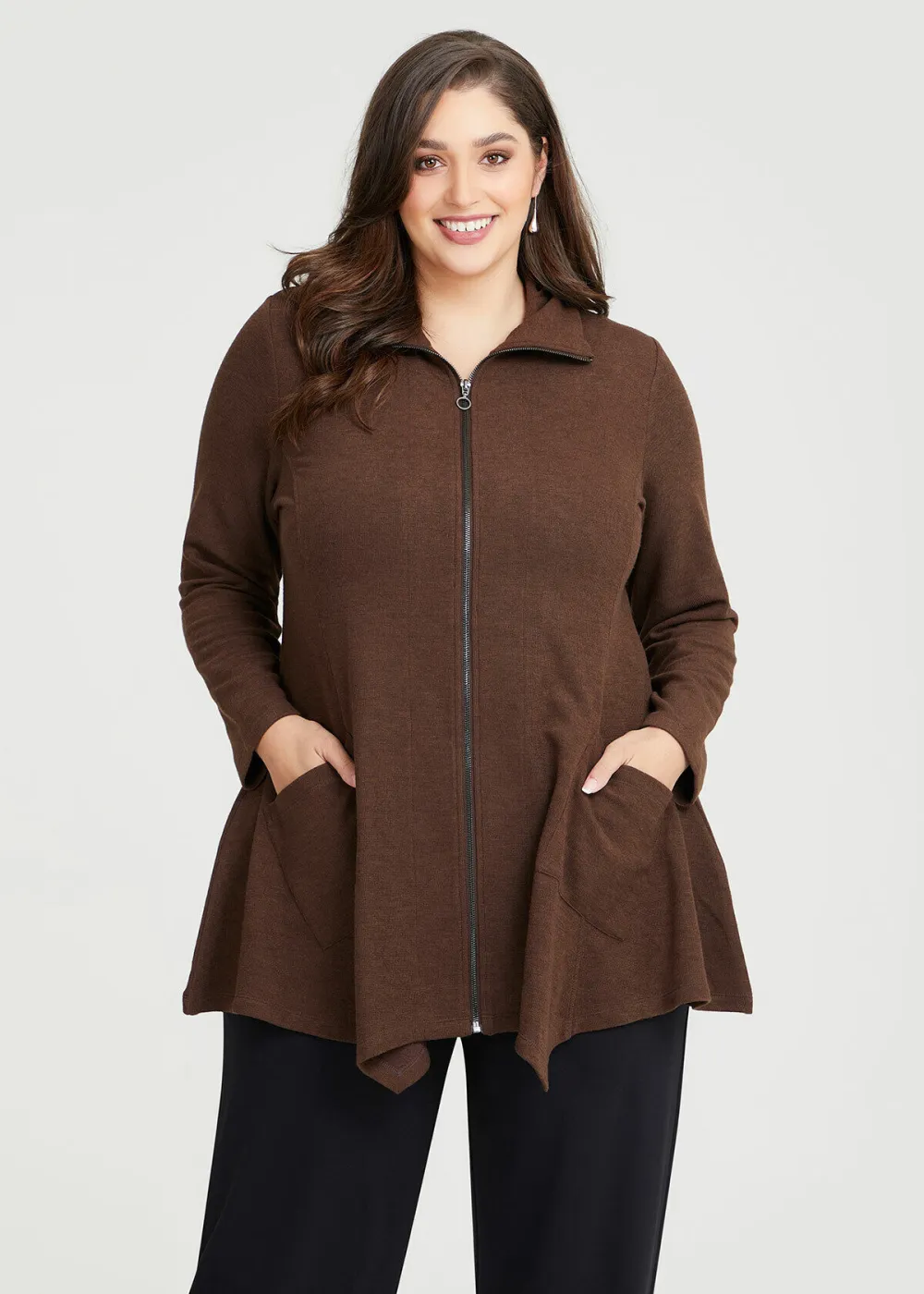 Double Knit Zip Jacket