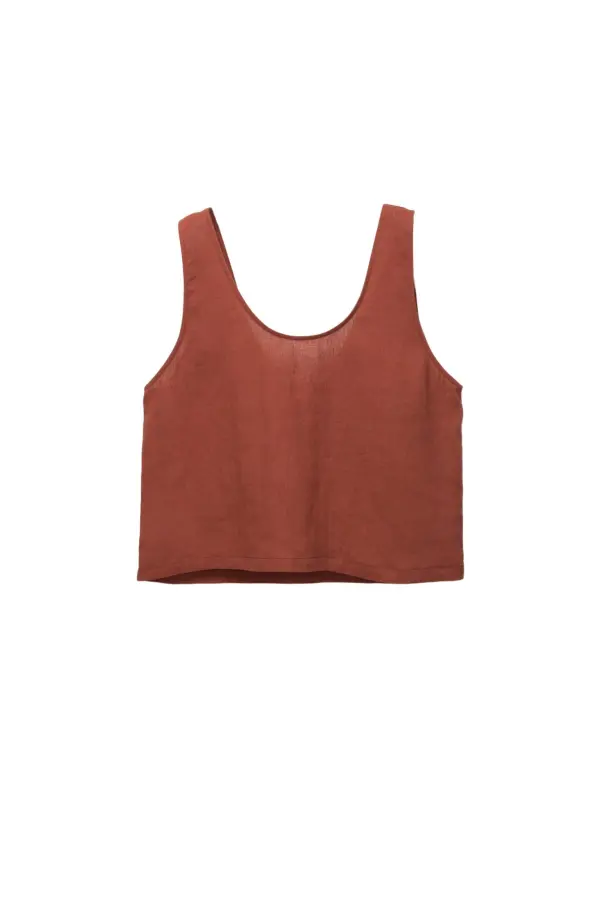 Flowing 100% linen top