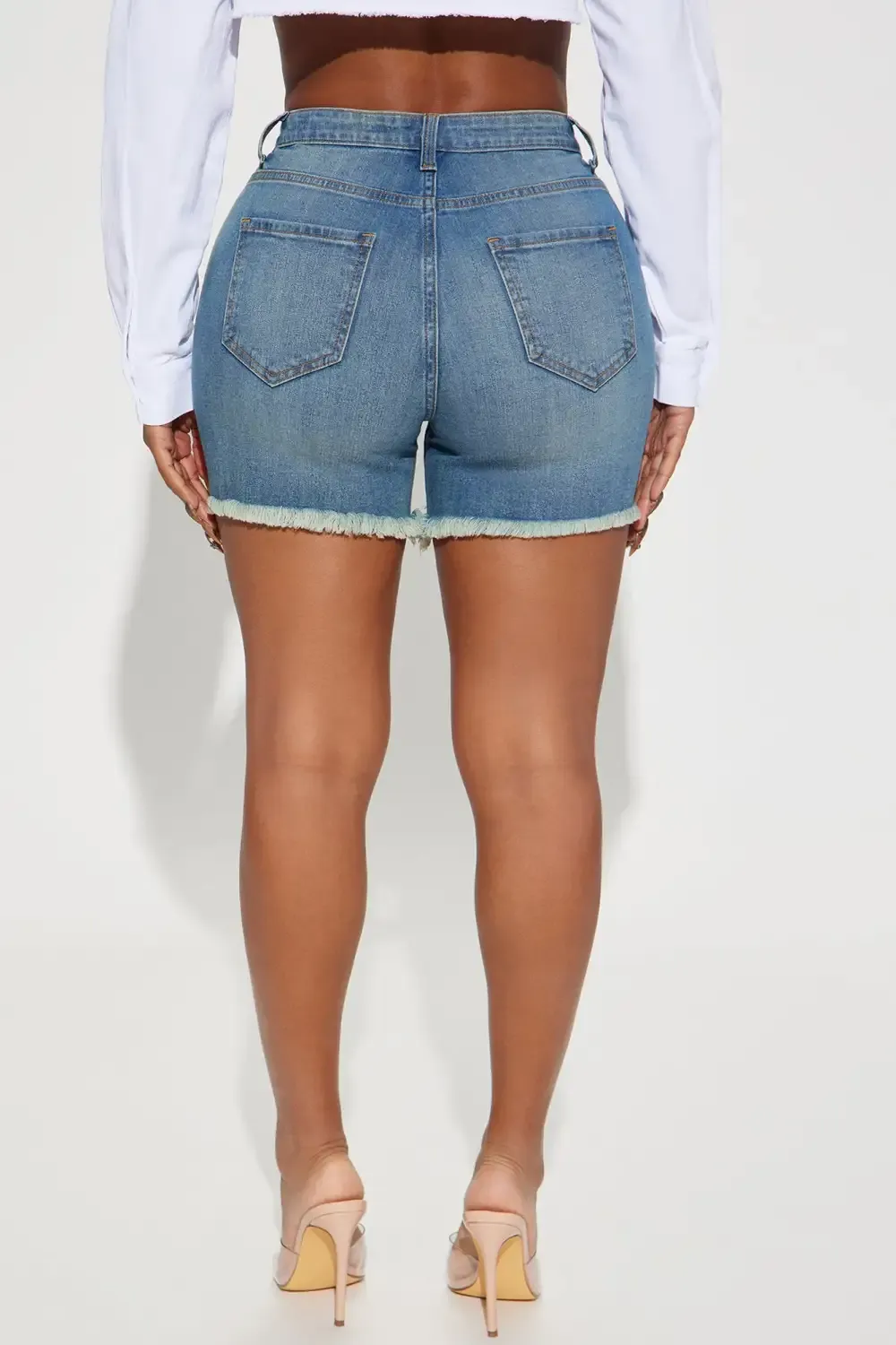 Summer Rain Denim Shorts - Medium Blue Wash