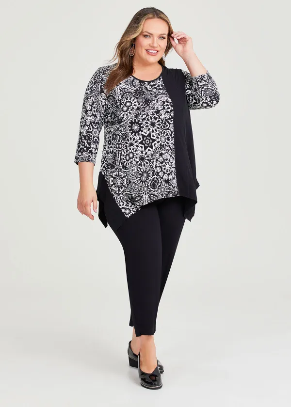 Filigree Spliced Top