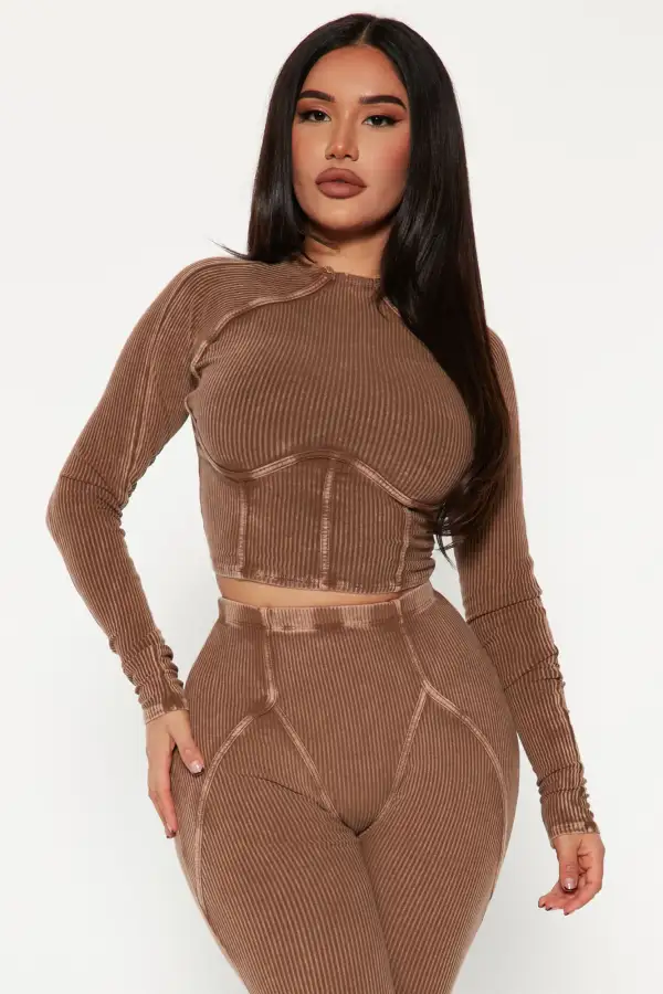 Jaime Legging Set - Brown