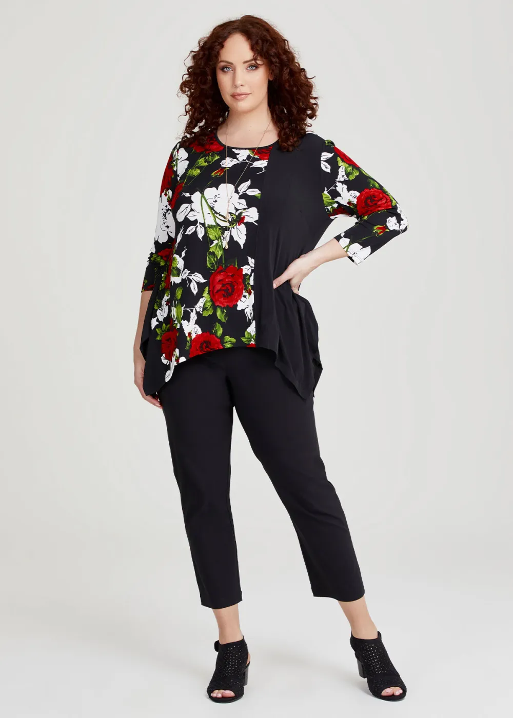 Rose Spliced Top