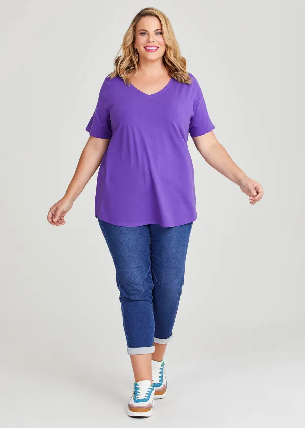 Australian Cotton V-neck T-Shirt