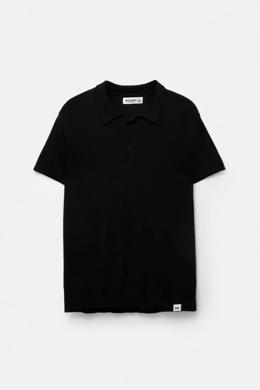Short sleeve knit polo shirt