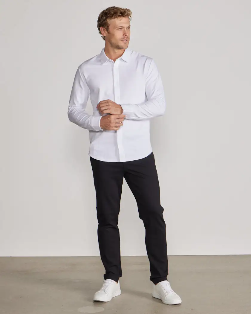 Lux Long Sleeve Button Down