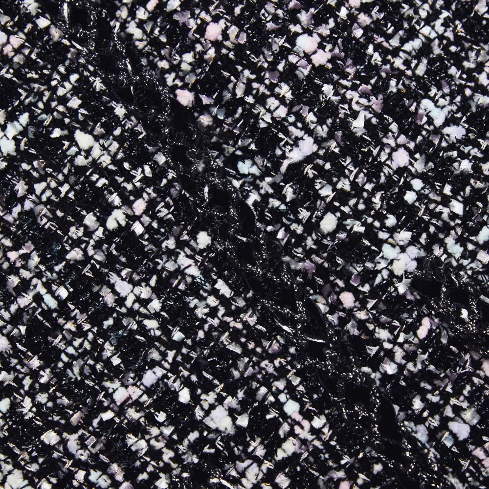 Black Check Boucle Jacket