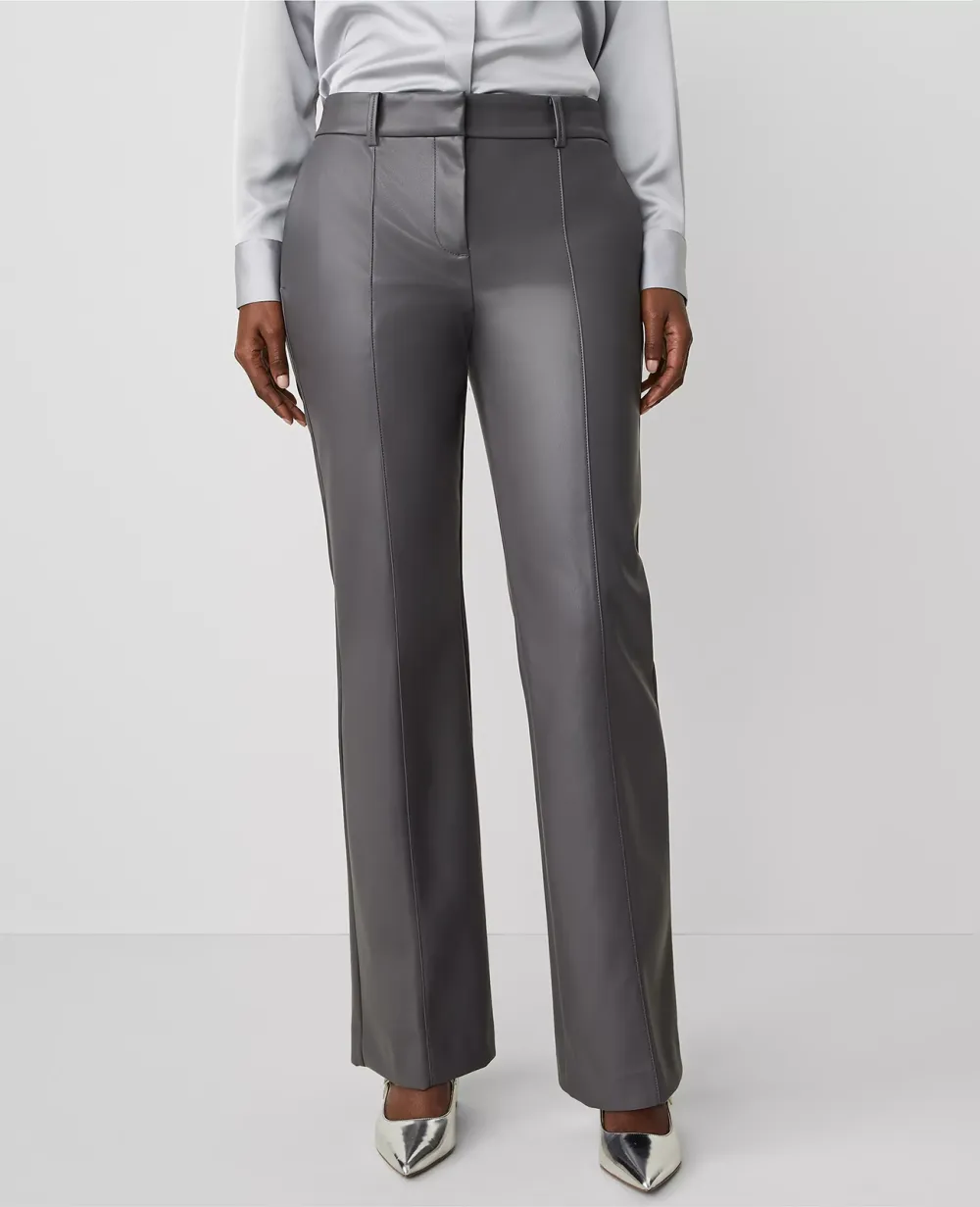 The Petite Faux Leather Trouser