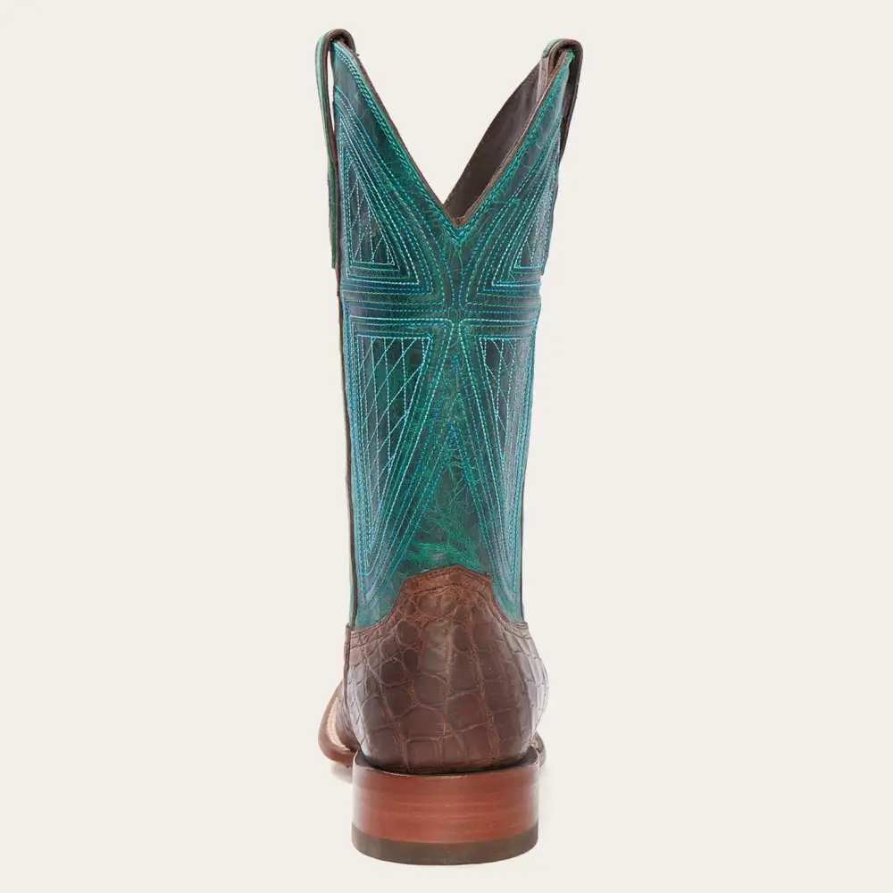 Big Horn Tobacco Alligator Cowboy Boot