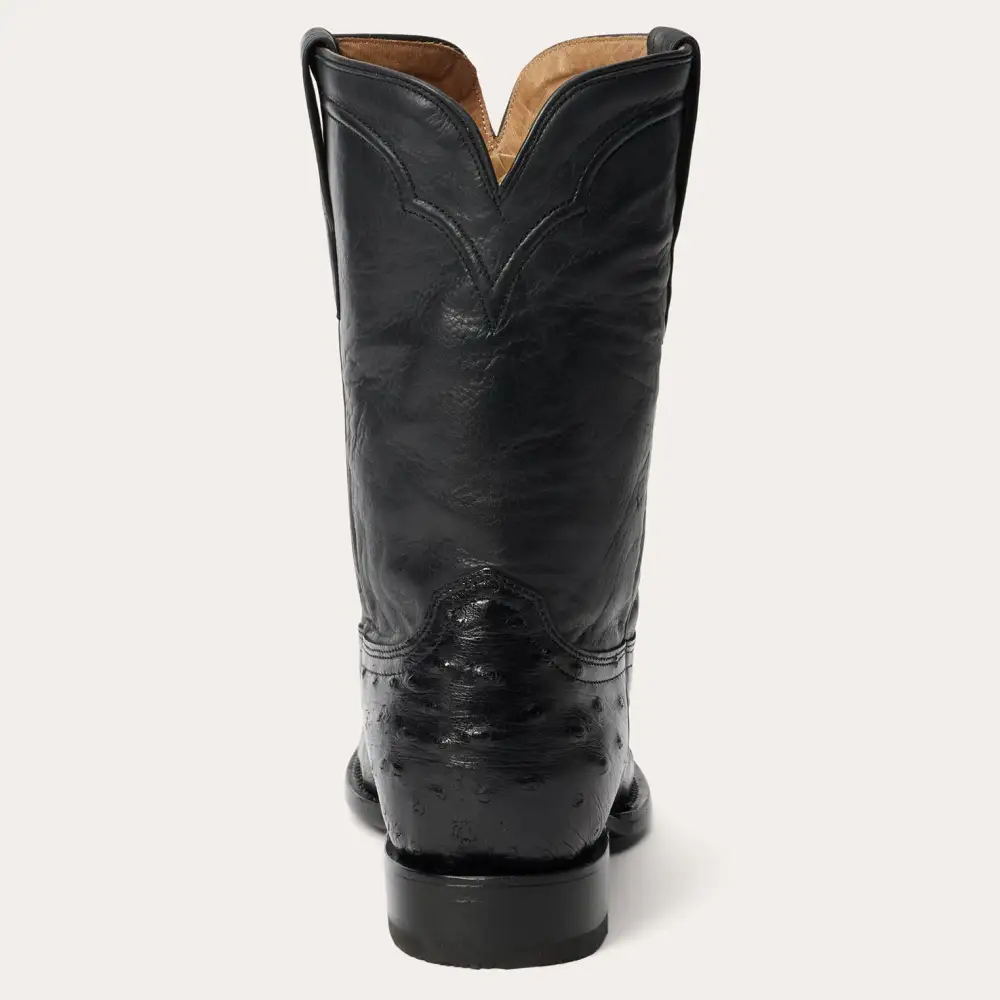 Austin Ostrich Roper Boots