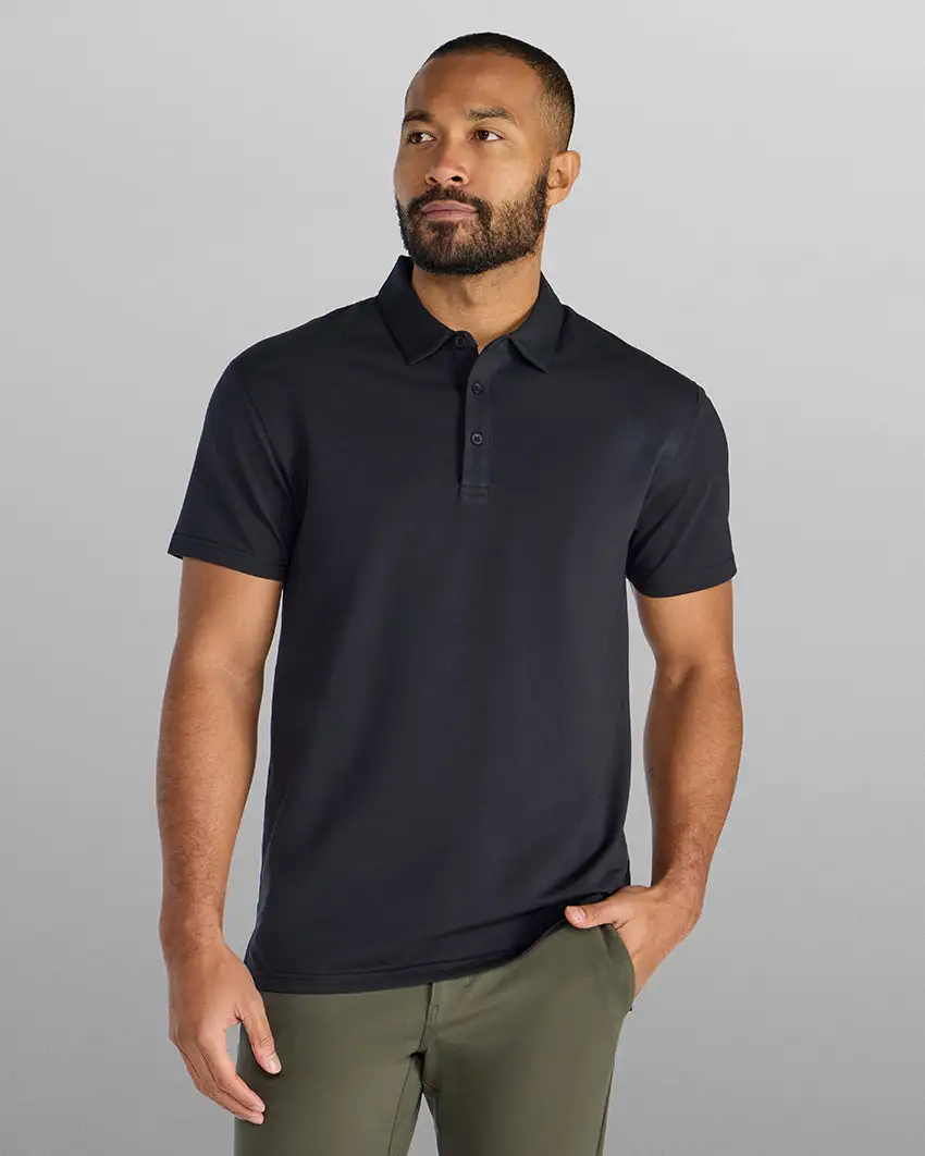Lux Split Hem Polo