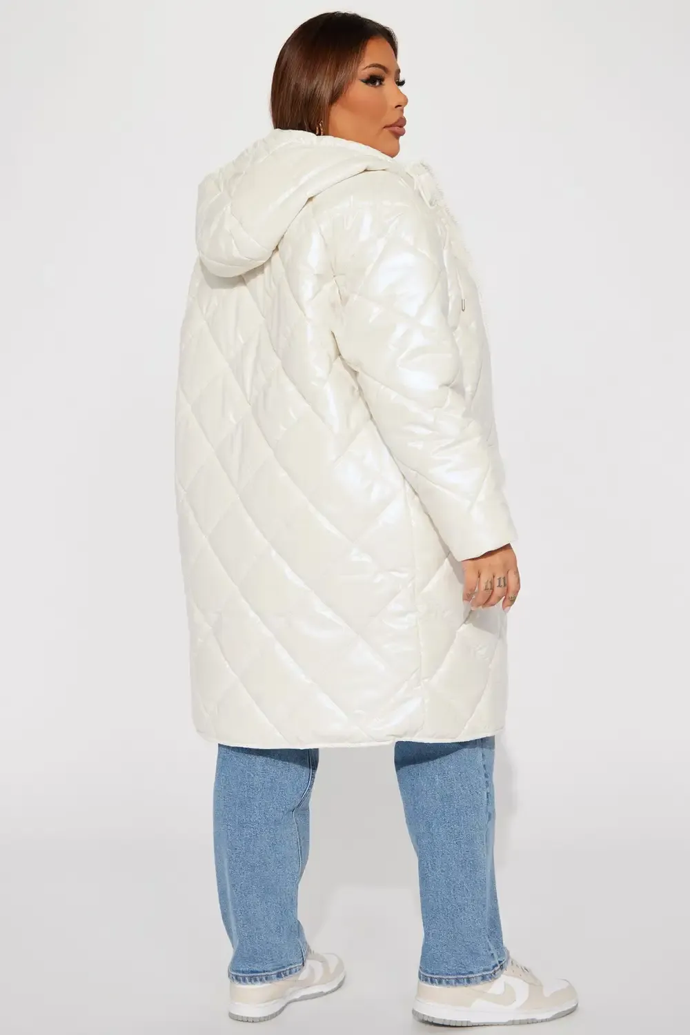 Shine Bright Puffer Jacket - Cream
