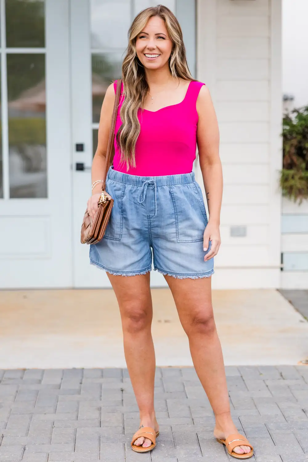 Surfing High Tides Shorts, Denim
