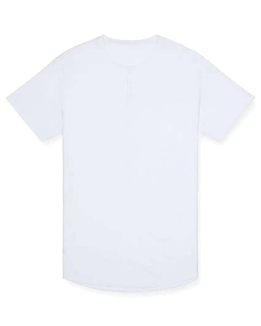 Limitless Short Sleeve Henley Drop-Cut