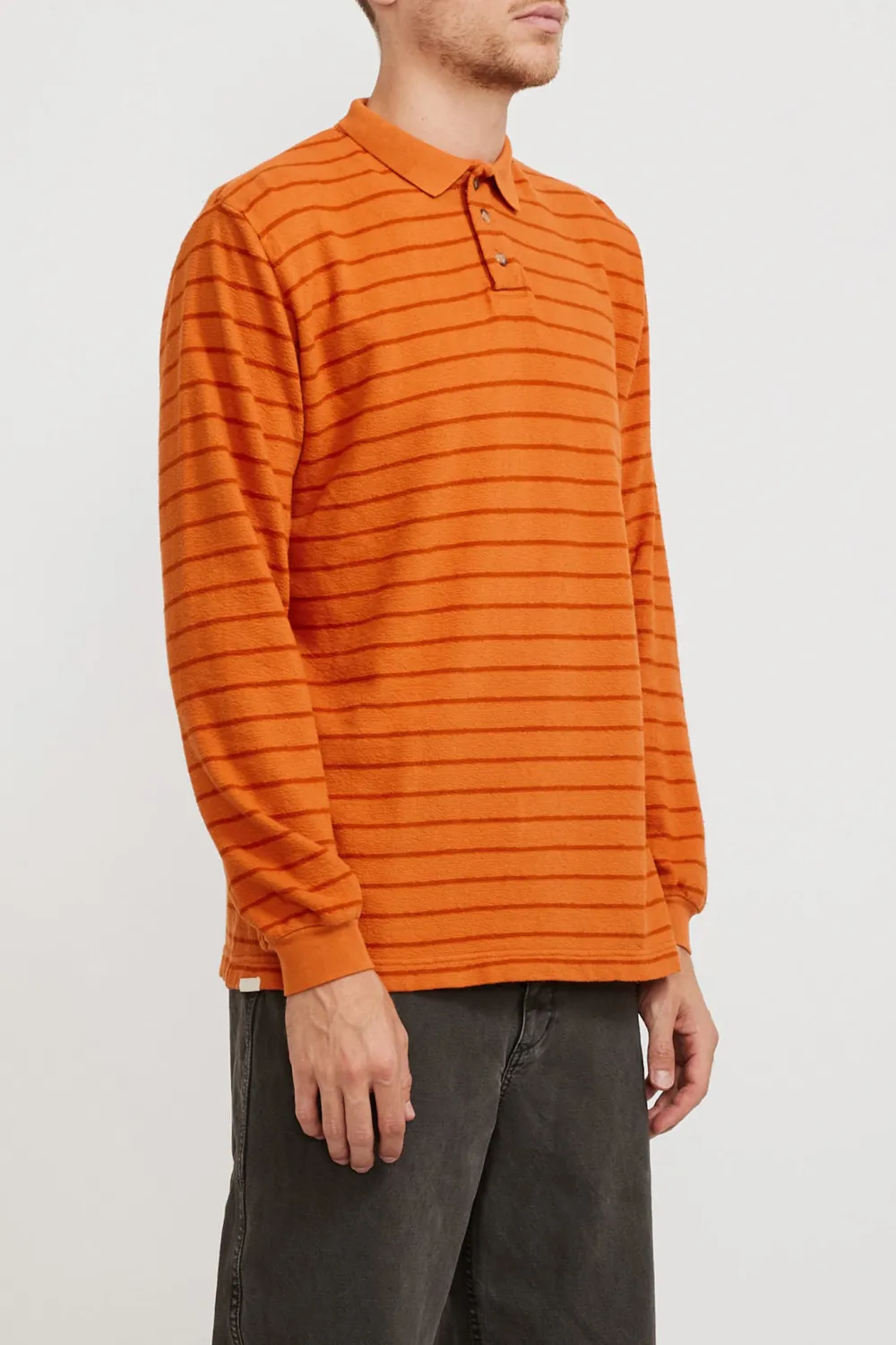 Loch Bay Polo Tangerine Stripe