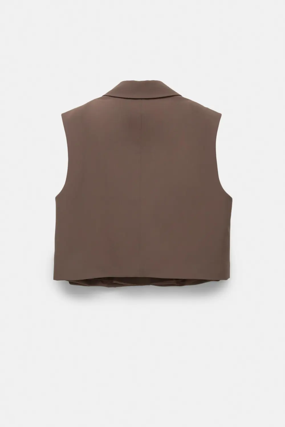 Cropped suit vest
