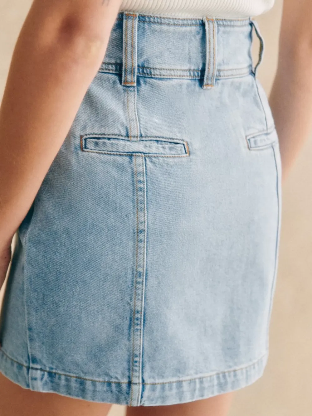 Short Suede Skirt