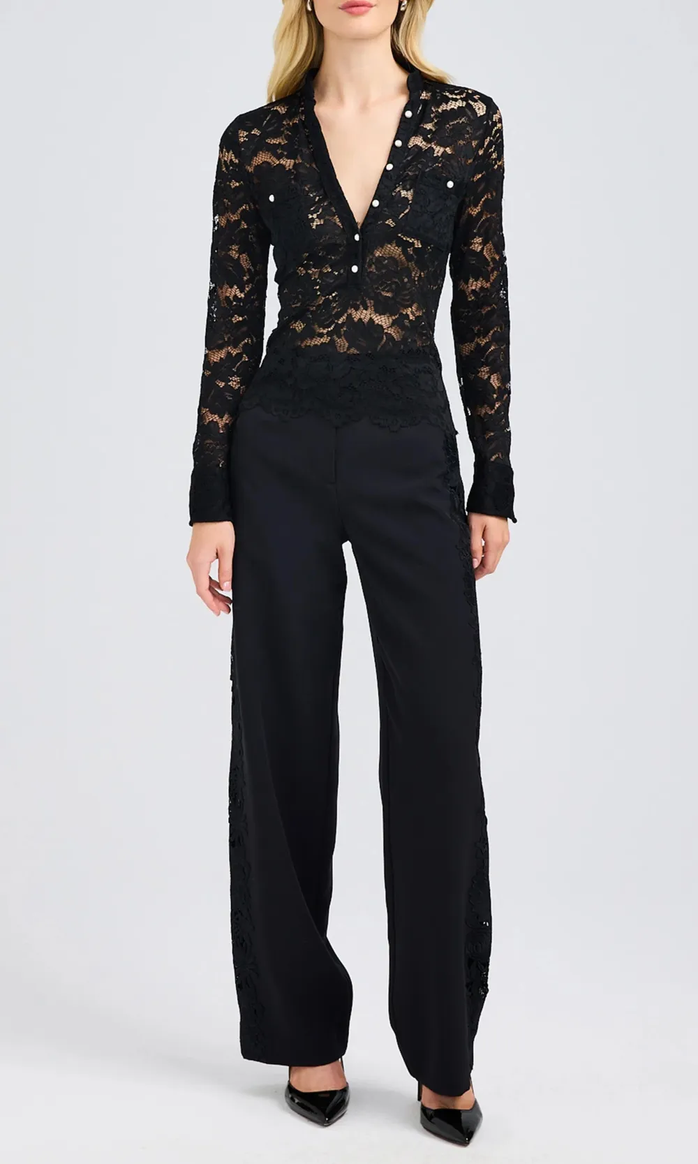 Brenna Lace Combo Pants
