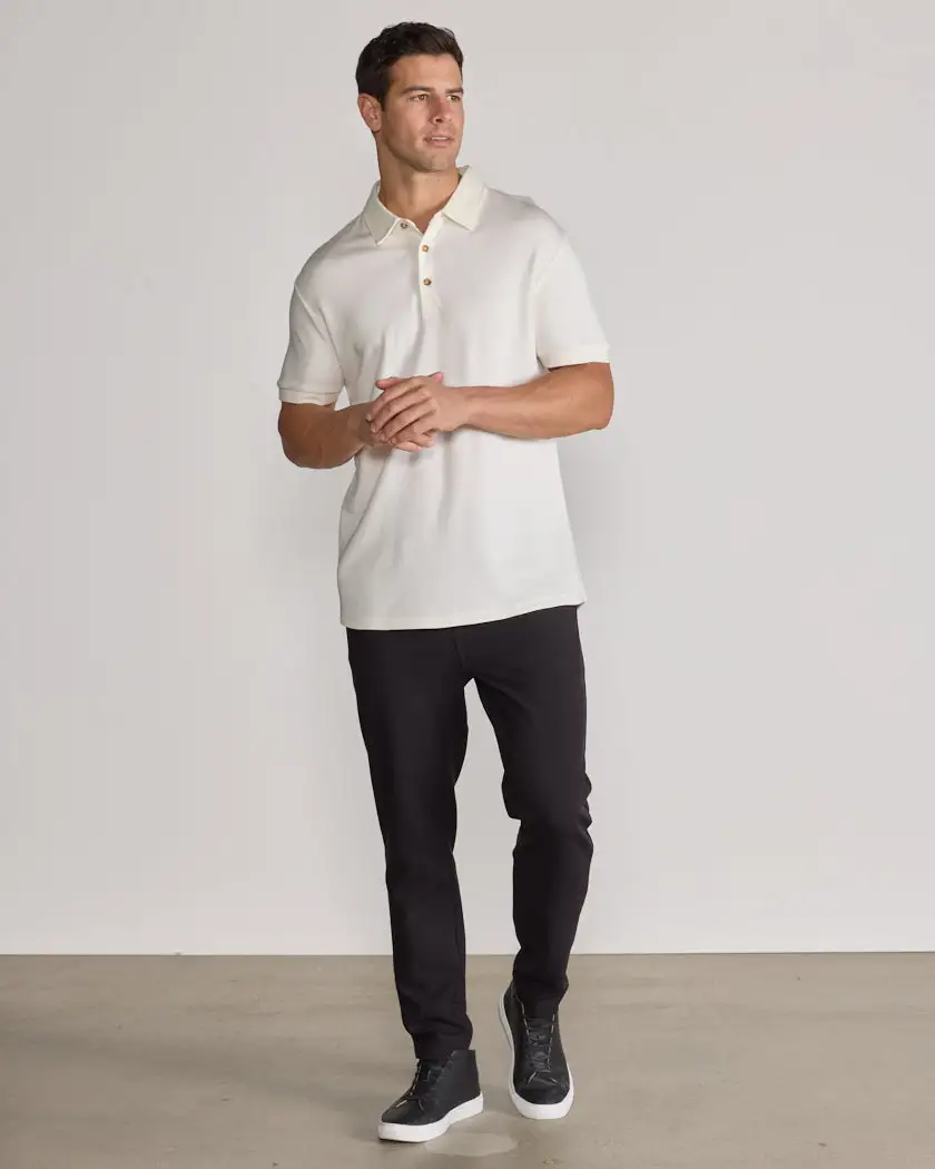 Comfort Wool Short Sleeve Polo