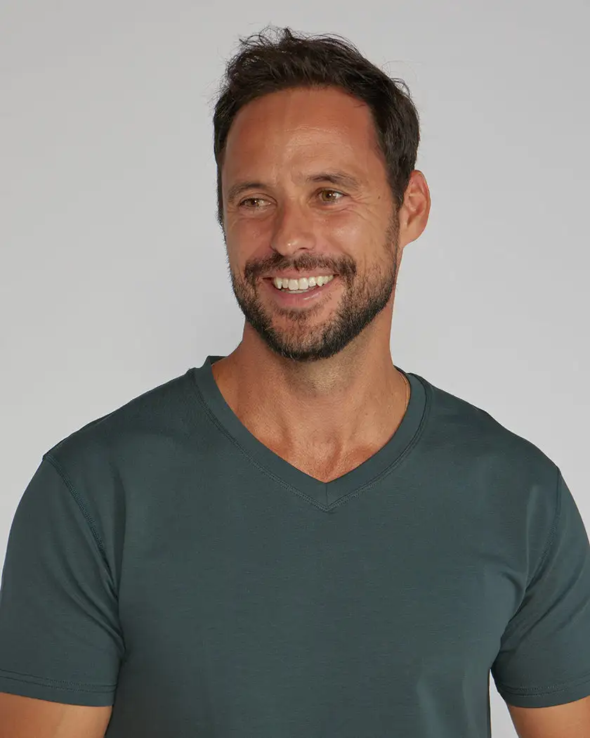 Drop-Cut V-Neck: Lux