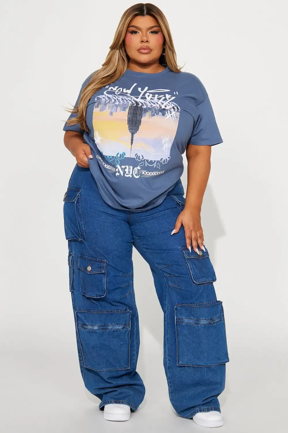 NYC Livin Short Sleeve Tee - Denim