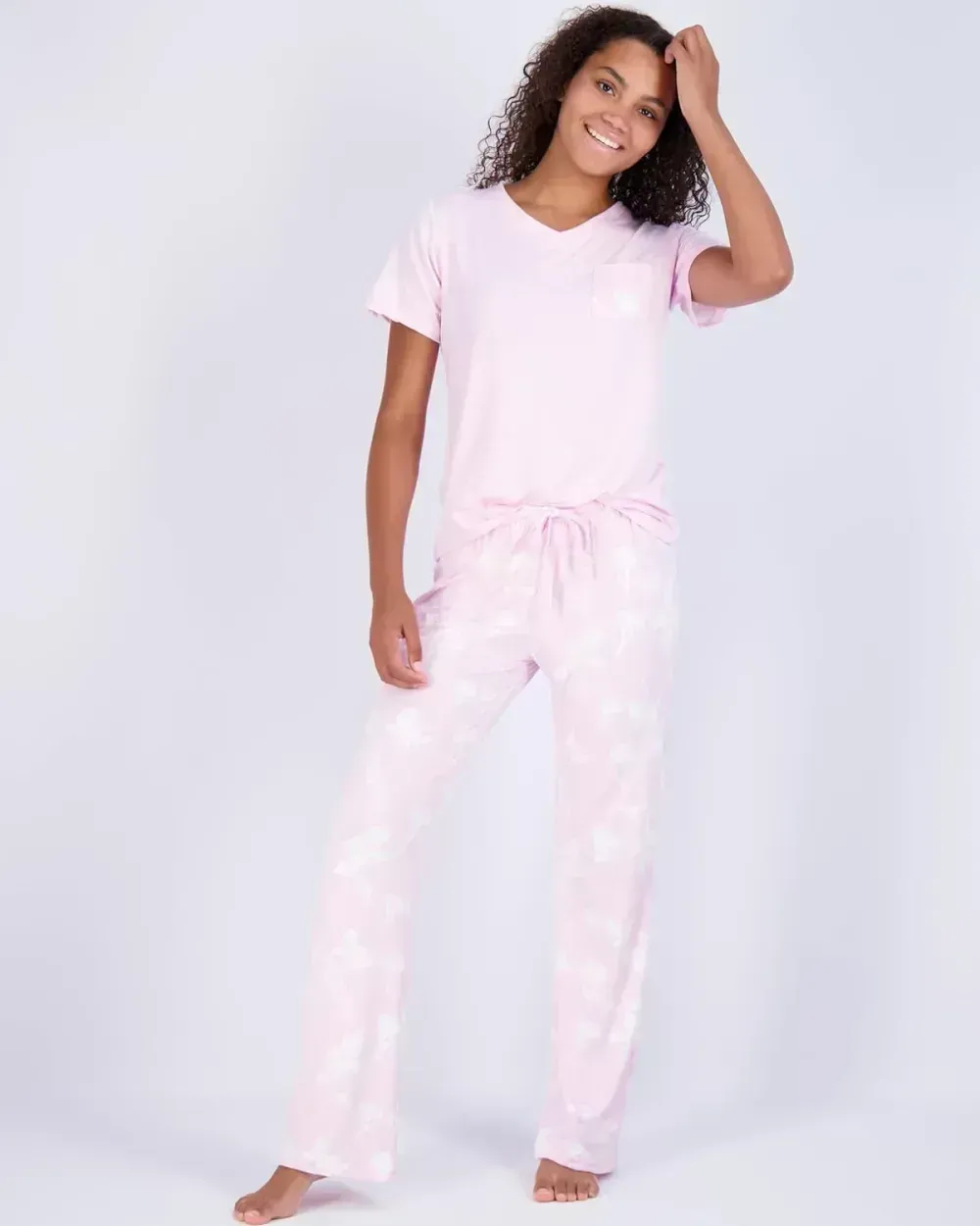 2 Pack: Women’s Pajama Set Super-Soft Short & Long Sleeve Top With Pants (Available In Plus Size)