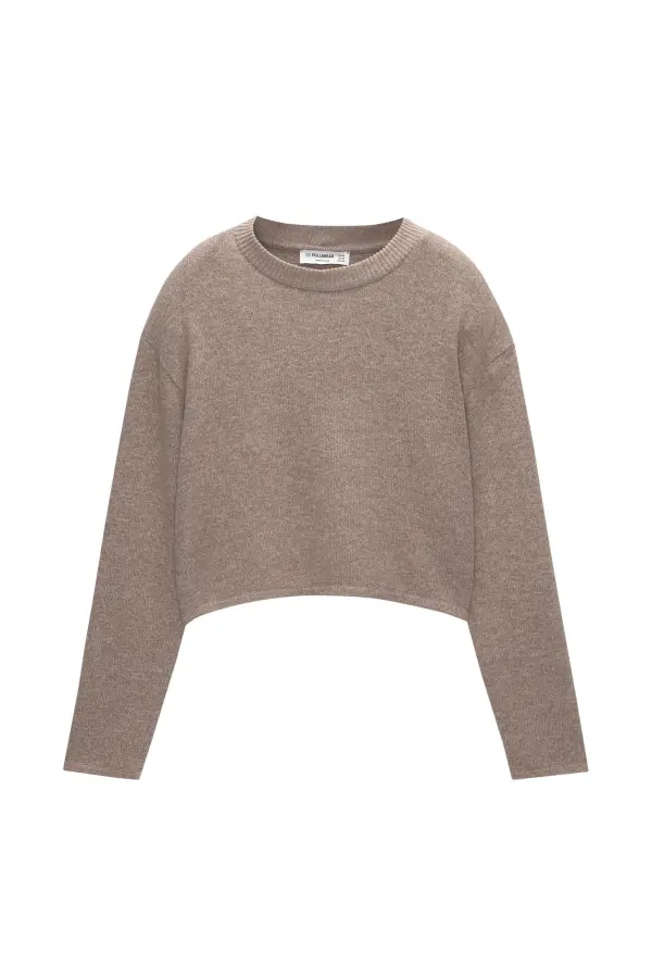 Jersey cropped soft touch