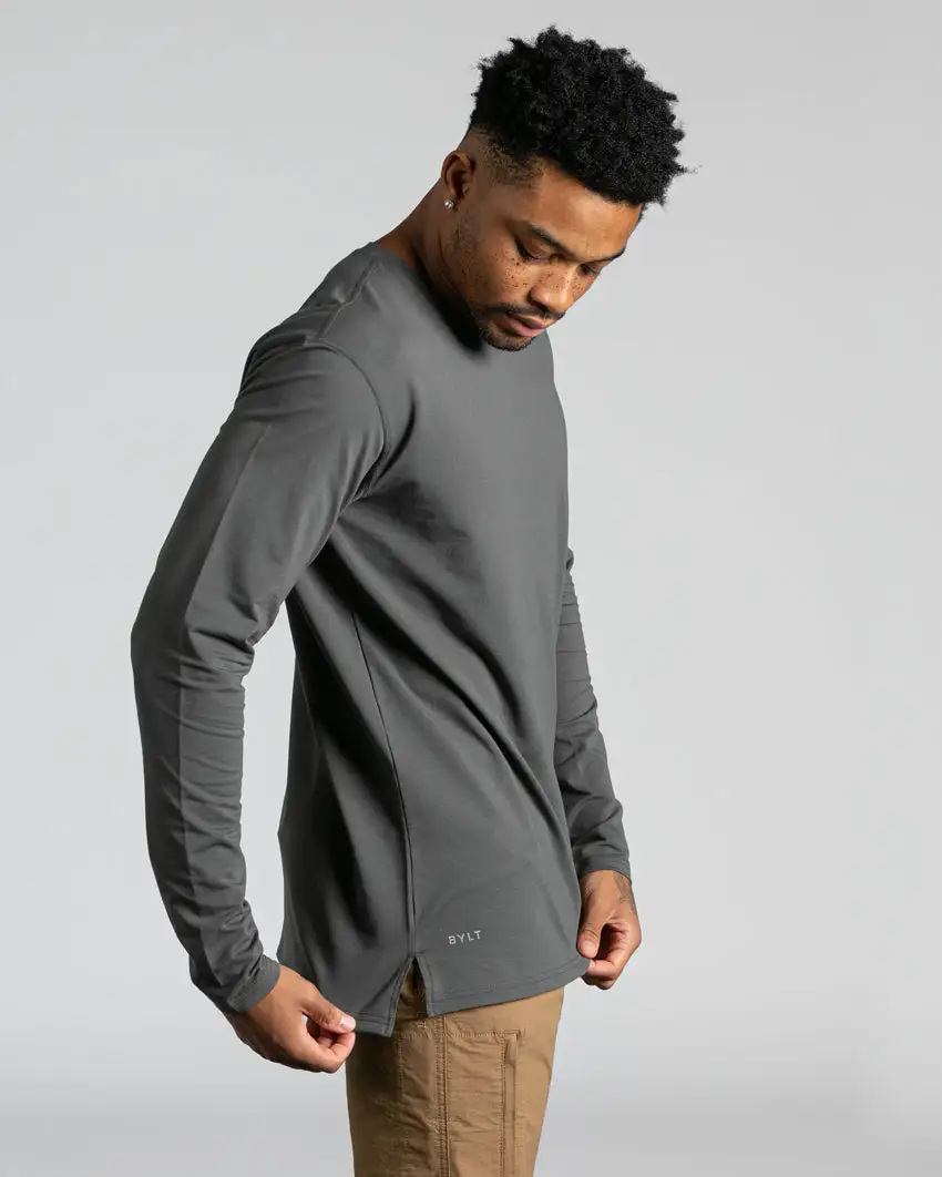 Long Sleeve: Lux Split Hem