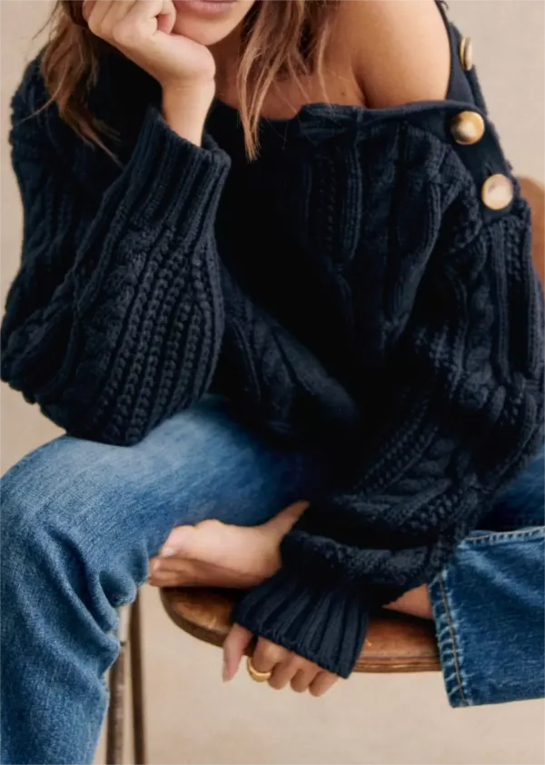 Cable Knit Detail Knitwear